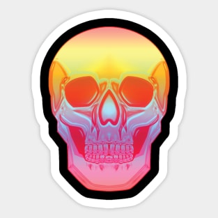 Rainbow Skull Sticker